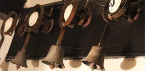 Original servant's bell oce used at the Old Bell Hotel, Derby