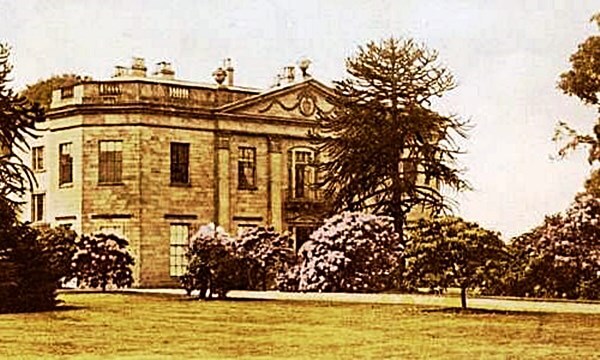 Shipley Hall in Derbyshire in the 1890's (now demolished)