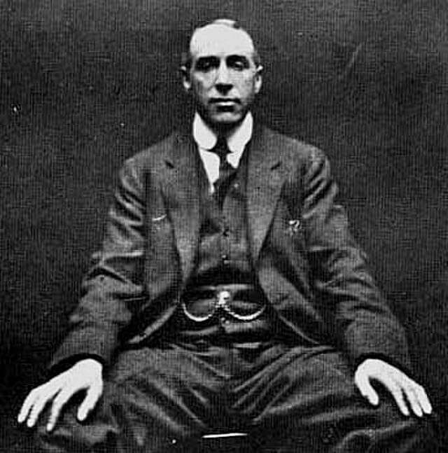 Famous paranormal investigator Harry Price