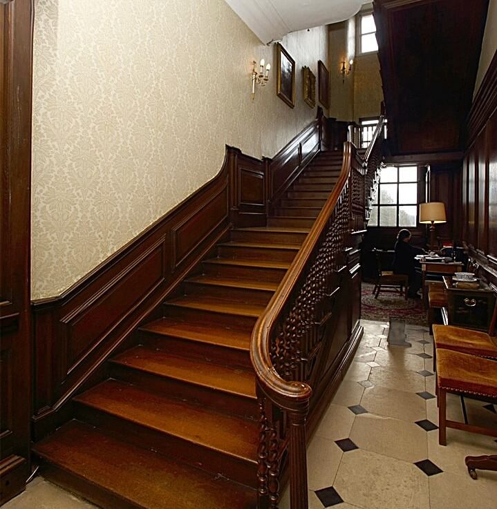 The famous staircase at Raynham Hall site of the ghost photograph of Lady Dorothy Walpole
